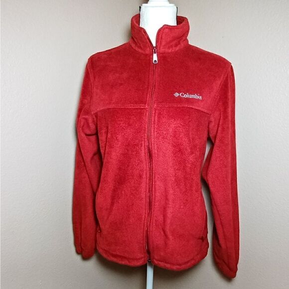 Columbia Red Full Zip Jacket. Size S - Picture 1 of 8